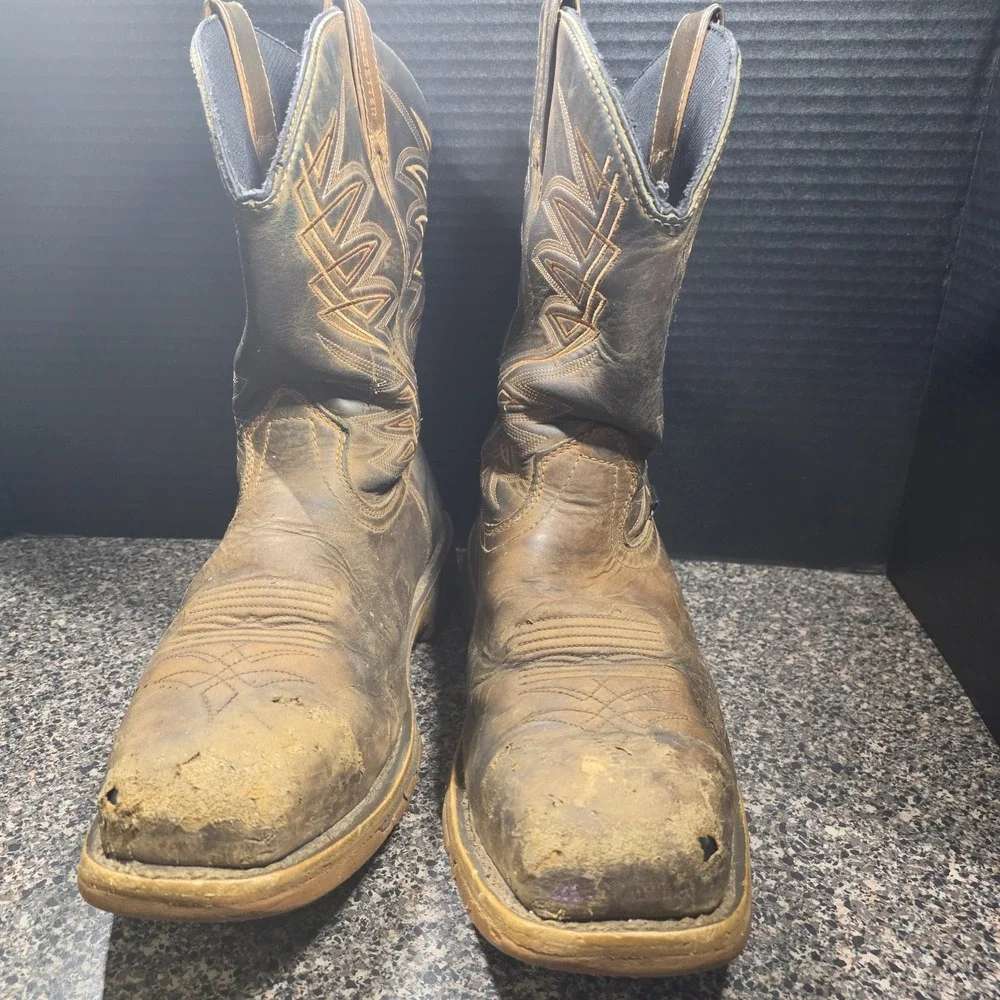 Irish Setter Marshall 83912 Mens 10.5 E2 Steel Toe Pull-On Work Boots Distressed